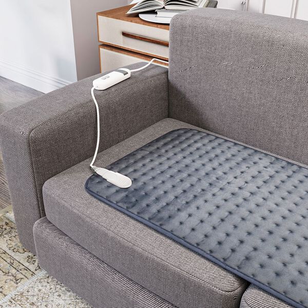 Elektrisches W&auml;rme-Pad - F&uuml;r Entspannung und Schmerzlinderung, Grau image number 2