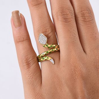 GP Trionfo Kollektion- Wei&szlig;er Zirkon und blauer Saphir Ring - 0,36 ct.