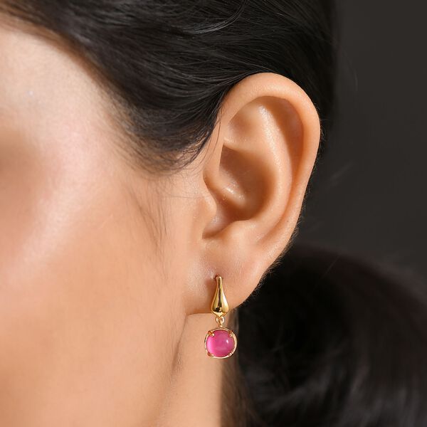 Maulbeer Mondstein Ohrringe - 3 ct. image number 3