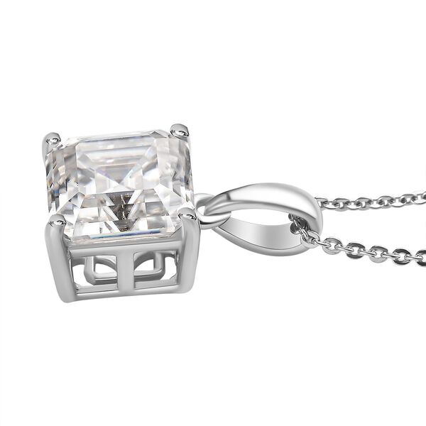 Funkelnde K&ouml;nigin - Moissanit Anh&auml;nger Asscher-Schliff mit Kette - 2,65 ct. image number 3
