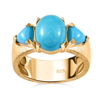 AA amerikanischer Sleeping Beauty T&uuml;rkis-Ring - 3,37 ct.