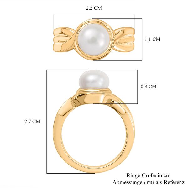 EVER TRUE S&uuml;&szlig;wasser Perle (8-8.4 mm) Ring Nickelfreies Messing (Gr&ouml;&szlig;e 19.00) 2.99 ct image number 7