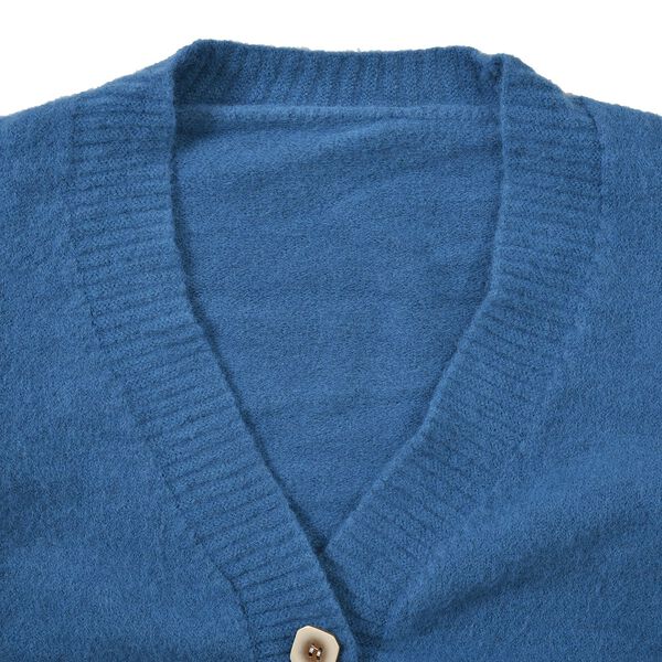 LA MAREY - Strickjacke mit Kn&ouml;pfen, blau image number 2