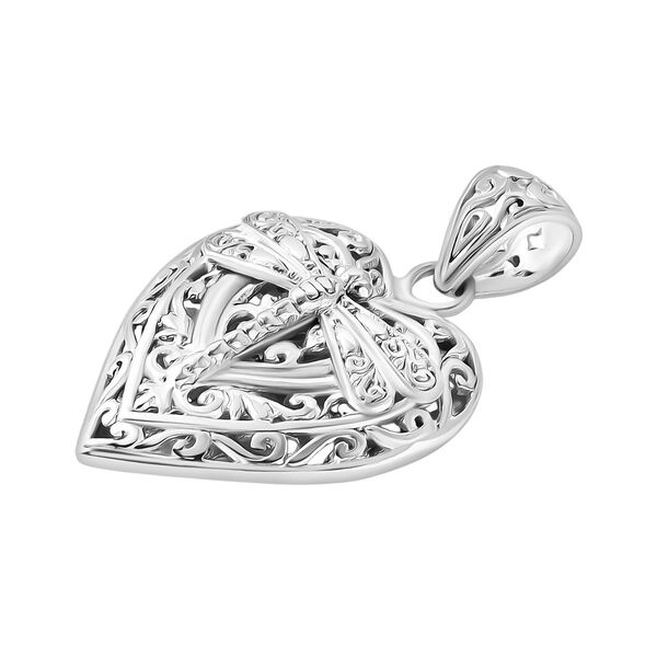 Royal Bali Kollektion - Herz Ring und Anhänger mit Libellenmotiv image number 10