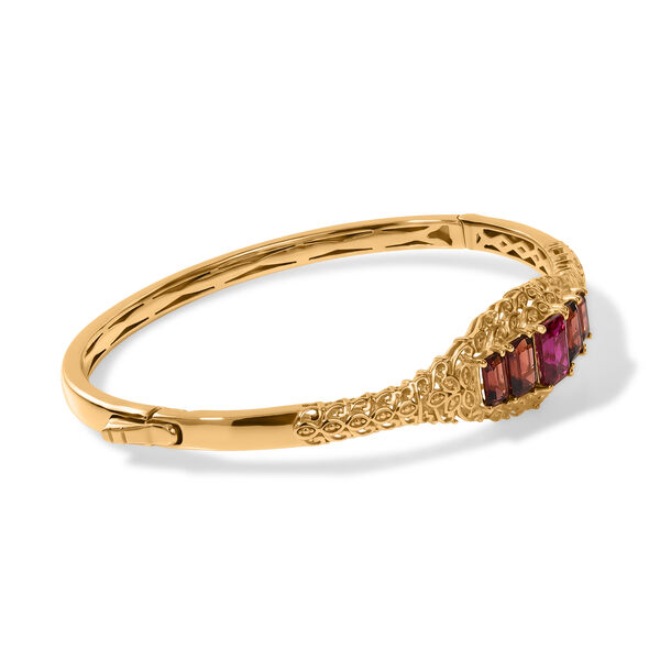 EVER TRUE AAA Lab Grown Rubin, Mosambik Granat Armreif ca. 19 cm 950 Kupfer ca. 5,71 ct. image number 1