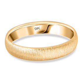 Royal Bali Kollektion- Satinierter Bandring in 375 Gold