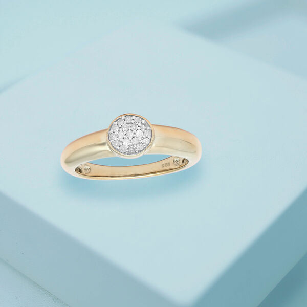 Wei&szlig;er Diamant-Ring - 0,10 ct. image number 2