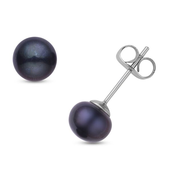 5er Set, mehrfarbige S&uuml;&szlig;wasserzuchtperlen-Ohrstecker, Edelstahl image number 4