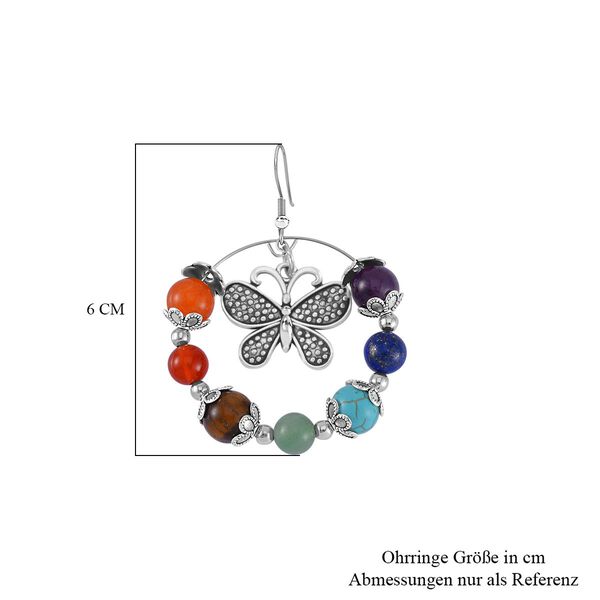 Mehrfarbig Edelsteine Schmuckset Reiner Edelstahl Schwarz oxidiert und Legierung Schwarz oxidiert ca. 540.00 ct image number 9