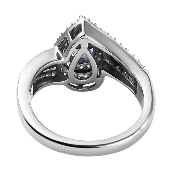 AA Tansanit und Zirkon Ring - 1,73 ct. image number 6