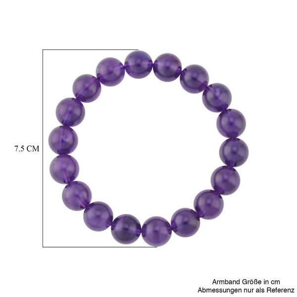 AAA flexibles, afrikanisches Amethyst-Armband - 209 ct. image number 5