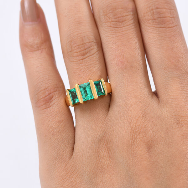 LUXURIANT AAA Labor kolumbianischer Smaragd Ring - 2 ct. image number 3