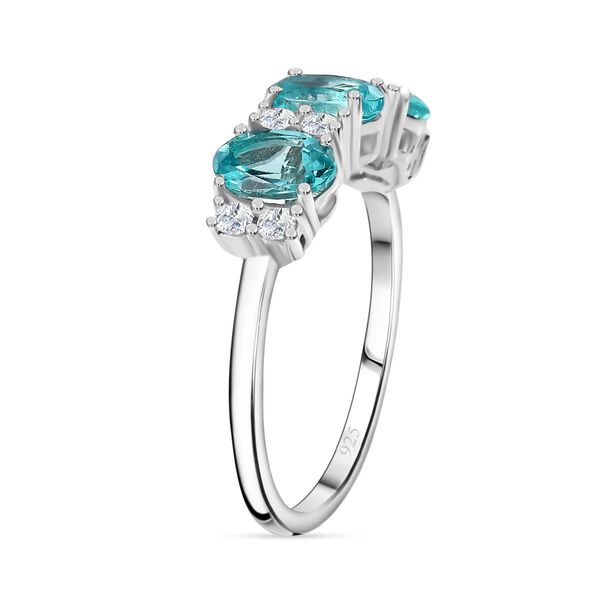 AA Lagunen Apatit und Moissanit Ring - 1,52 ct. image number 5