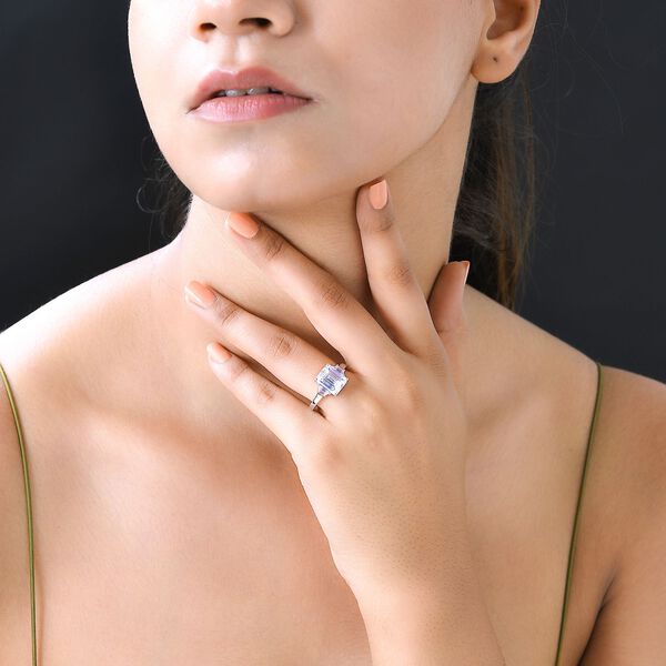 88 Facetten Moissanit-Ring, ca. 3,90 ct image number 3