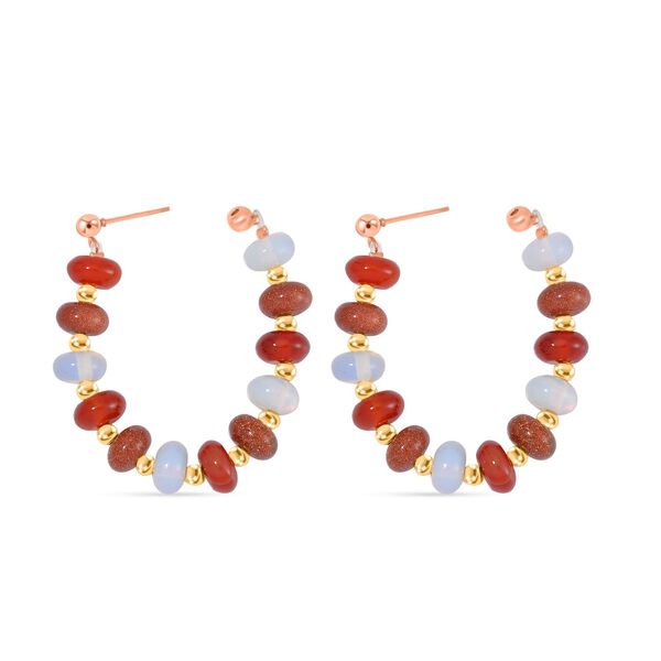 Multi Edelstein Ohrringe- 59 ct. image number 5