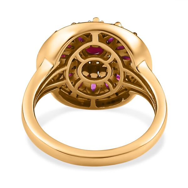 Afrikanischer Rubin und Zirkon-Ring - 2,38 ct. image number 6