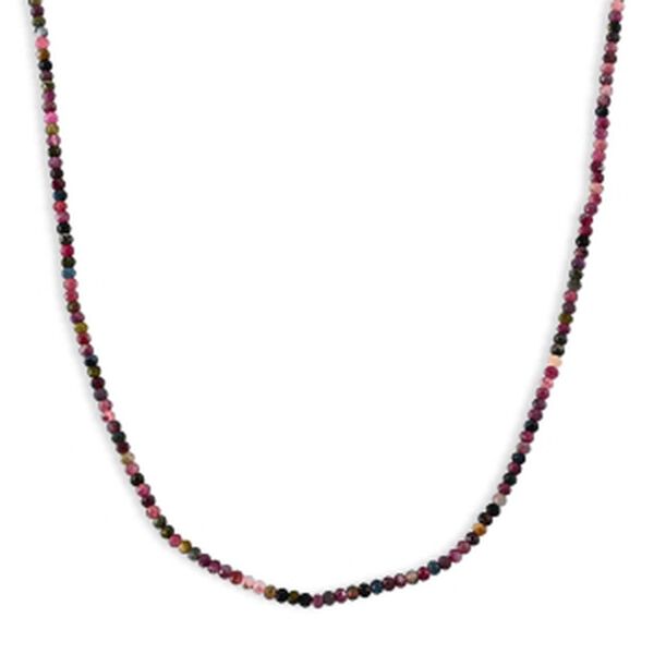 Mehrfarbig-Turmalin Halskette ca. 45 cm 316L Edelstahl ca. 45,00 ct.