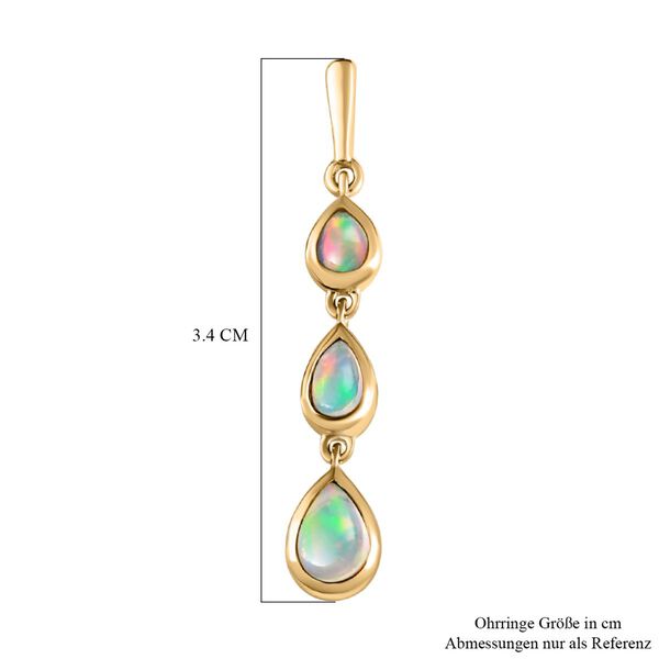 Nat&uuml;rliche, &auml;thiopische Opal-Ohrh&auml;nger - 0,98 ct. image number 6