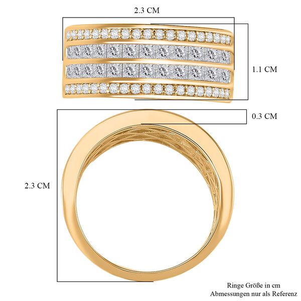 Moissanit Ring, ca. 1,60 ct. image number 7