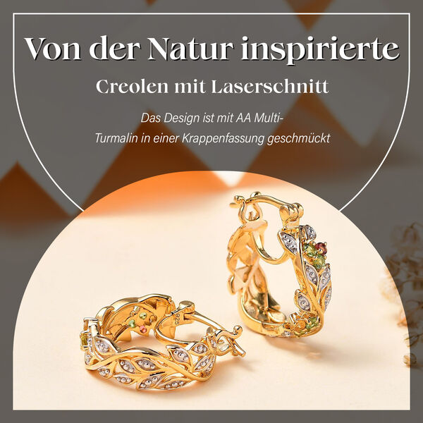 ALLORO AA Multi-Turmalin Ohrringe - 0,46 ct. image number 2