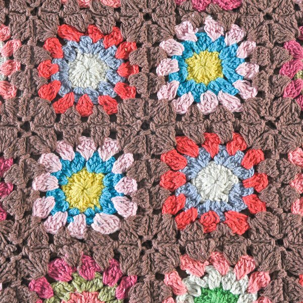 2er-Set Kissenbez&uuml;ge aus H&auml;kelgarn, Braun image number 5