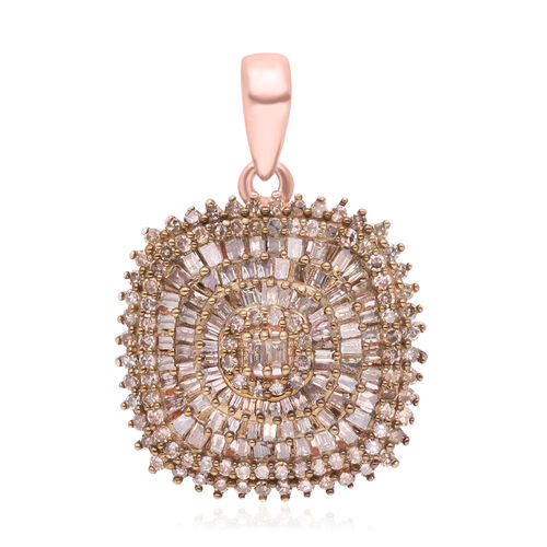 Natürlicher Champagner Diamant-Anhänger - 1 ct. image number 0