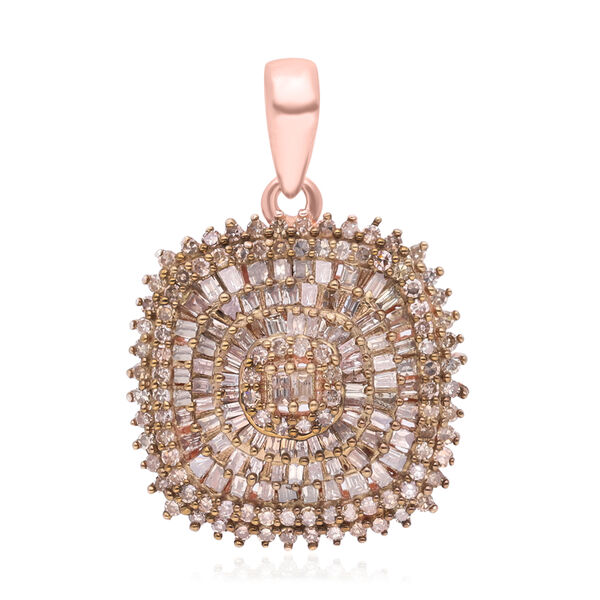 Natürlicher Champagner Diamant-Anhänger - 1 ct. image number 0