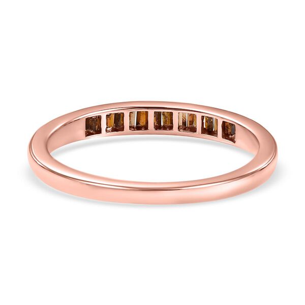 Roter Diamant-Ring, 925 Silber rosévergoldet  ca. 0,25 ct image number 6