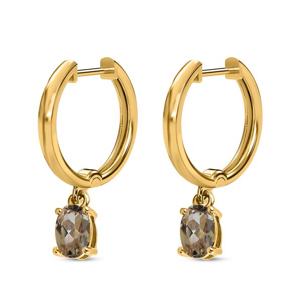 Turkizit Solit&auml;r-Creolen in Silber image number 4