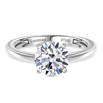 LUXURIANT IGI zertifizierter VS-EF Labor Diamant Ring in 950 Platin - 3 ct.