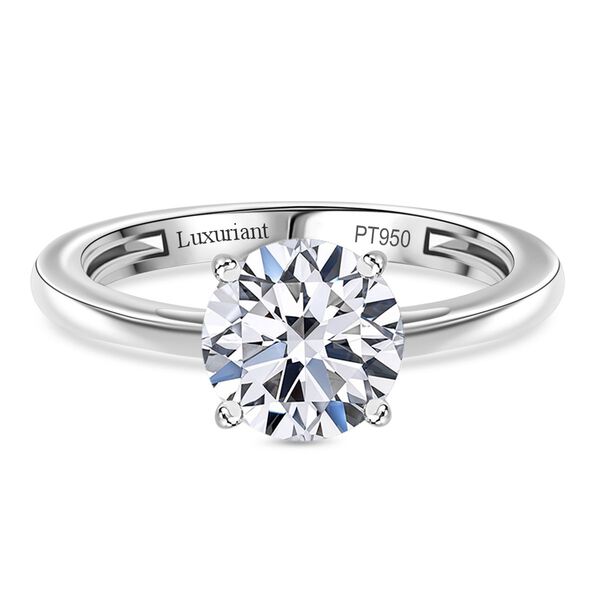 LUXURIANT IGI zertifizierter VS-EF Labor Diamant Ring in 950 Platin - 3 ct. image number 0