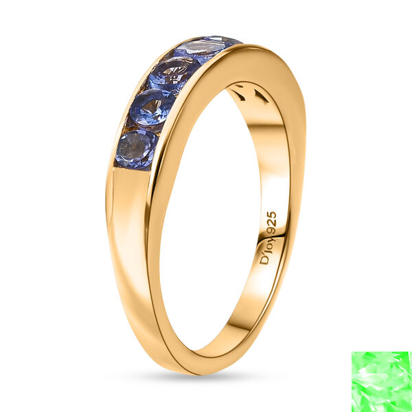 D'Joy AA Tansanit Ring, 925 Silber vergoldet - 0,89 ct. image number 5
