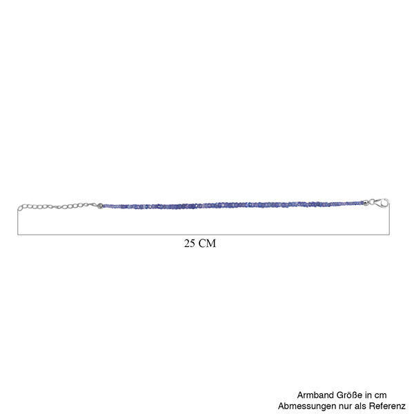 Tansanit Armband, 19 cm - 18 ct. image number 4