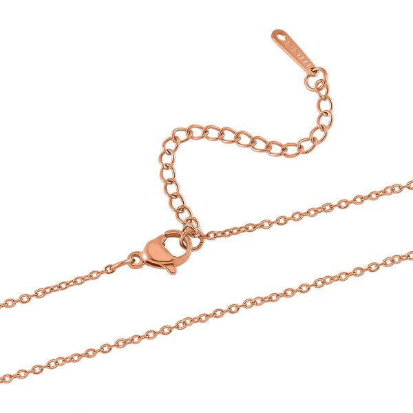 Wei&szlig;er Kristall Halskette ca. 45 cm Messing image number 4