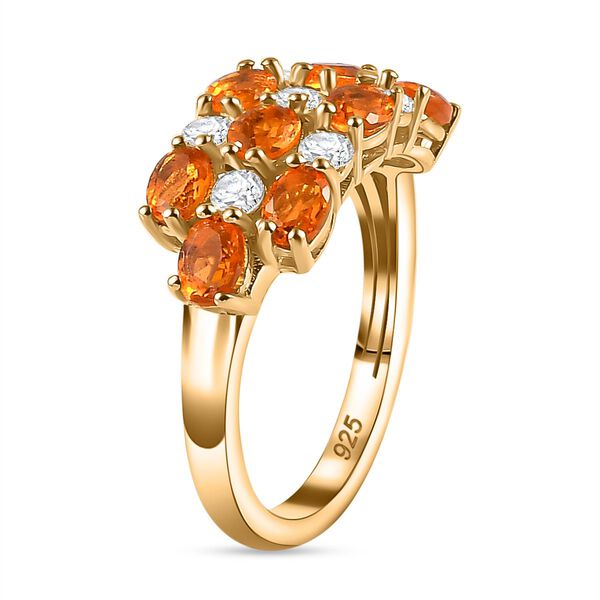 AA Feueropal und Moissanit Ring - 1,67 ct. image number 5