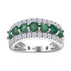 Kagem sambischer Smaragd und Zirkon-Ring - 2,04 ct. image number 3