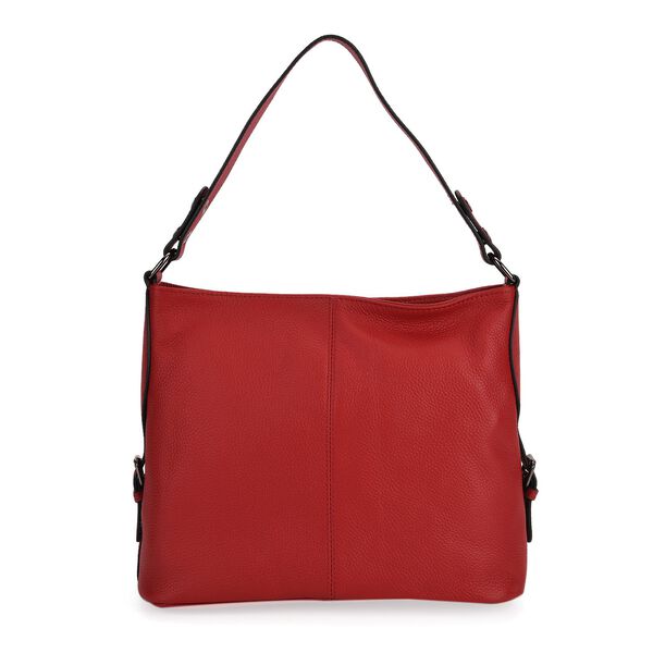 Leder-Crossbody-Tasche mit 3 Tragevarianten, 32x12x25 cm, Rot image number 7