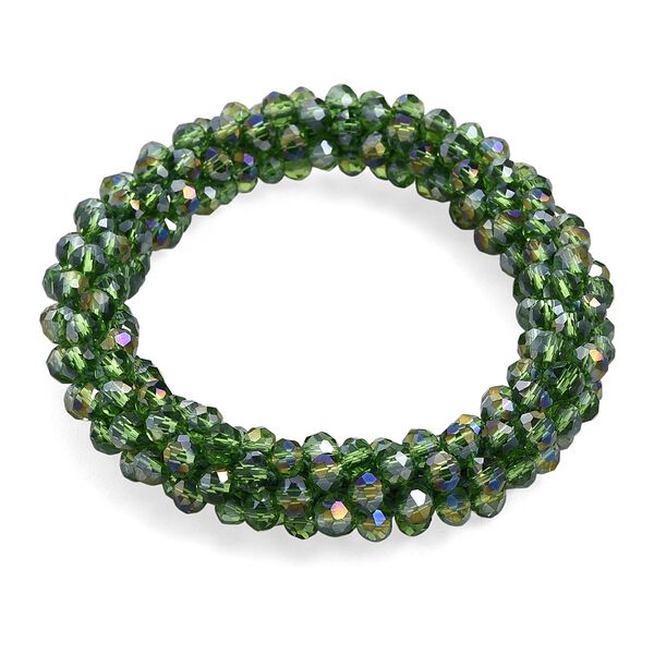 Gr&uuml;nes Kristall Schmuckset image number 8