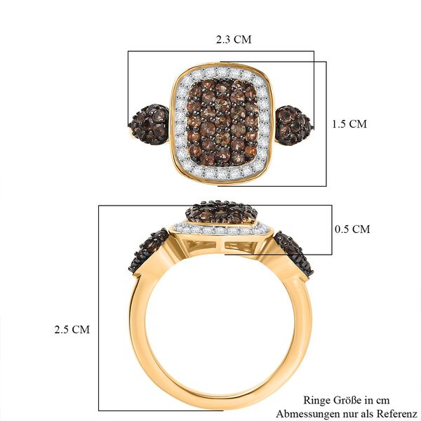 D'Joy AA Andalusit und Zirkon Ring - 1,29 ct. image number 7