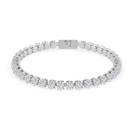 D'Joy Moissanit Armband ca. 19 cm 925 Silber rhodiniert ca. 10,03 ct.