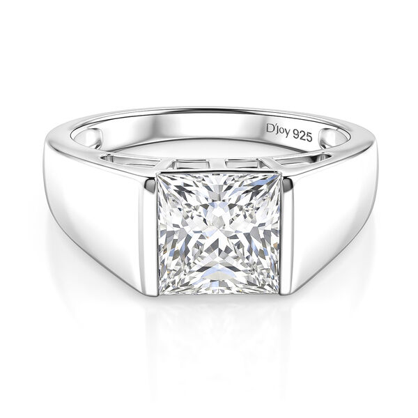 D'Joy Moissanit Ring 925 Silber Rhodiniert (Gr&ouml;&szlig;e 17.00) ca. 2,79 ct