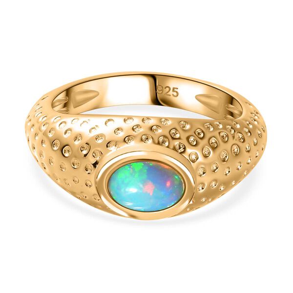 AA nat&uuml;rlicher, &auml;thiopischer Welo Opal-Ring - 0,53 ct.