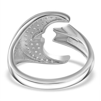 LUSTRO STELLA - Wei&szlig;er Zirkonia Ring 925 Silber rhodiniert (Gr&ouml;&szlig;e 17.00)