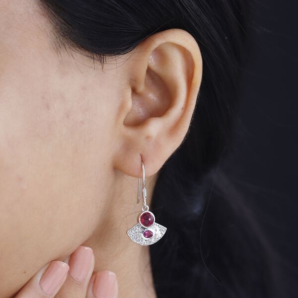 AA Afrikanische Rubin und Rhodolith Granat-Ohrringe - 2,54 ct. image number 3