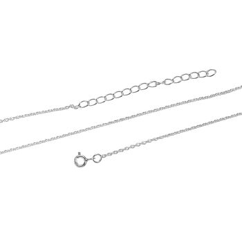 Ankerkette, 925 Silber, ca. 45 cm + 5 cm Extender, ca. 2,16g