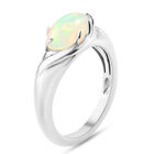Natürlicher Äthiopischer Opal Ring 925 Silber platiniert  ca. 0,91 ct image number 4