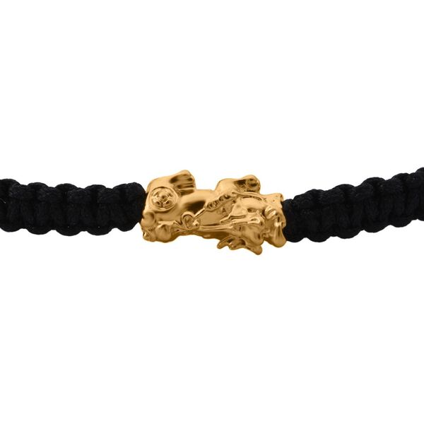 Flexibles Fadenarmband mit Pixiu-Anhänger in 999 Gold, 19cm image number 3