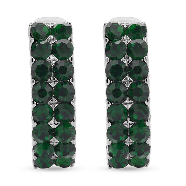 Gr&uuml;ne Kristall-Ohrringe - 10 ct.