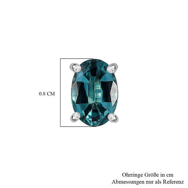 RHAPSODY AAAA Lagunen Turmalin Ohrringe in 950 Platin - 1,63 ct. image number 6