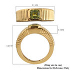 Natürlicher Peridot Ring 925 Silber vergoldet  ca. 0,68 ct image number 6